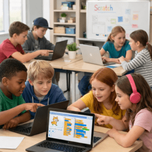 یادگیری برنامه نویسی اسکرچ توسط کودک