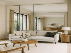 نورپردازی طبیعی و آینه در خانه کوچک برای دلبازتر دیده شدن فضا