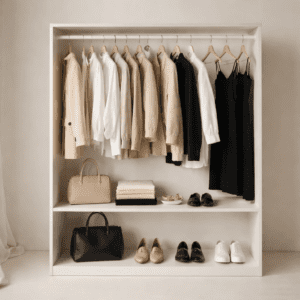 کمد کپسولی با لباسهای خنثی و مینیمال برای ساخت استایلهای روزمره